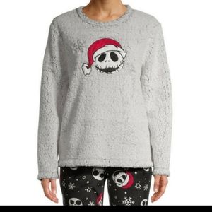 Disney Nightmare Before Christmas Jack‎ Skellington Sherpa Fleece Sweatshirt